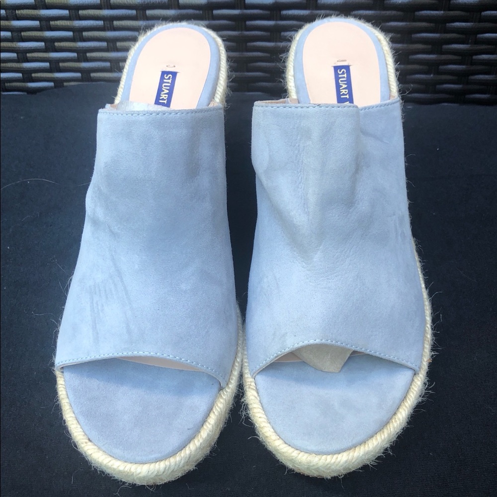 Stuart Weitzman Suede Open Toes Wedge Espadrilles… - image 7